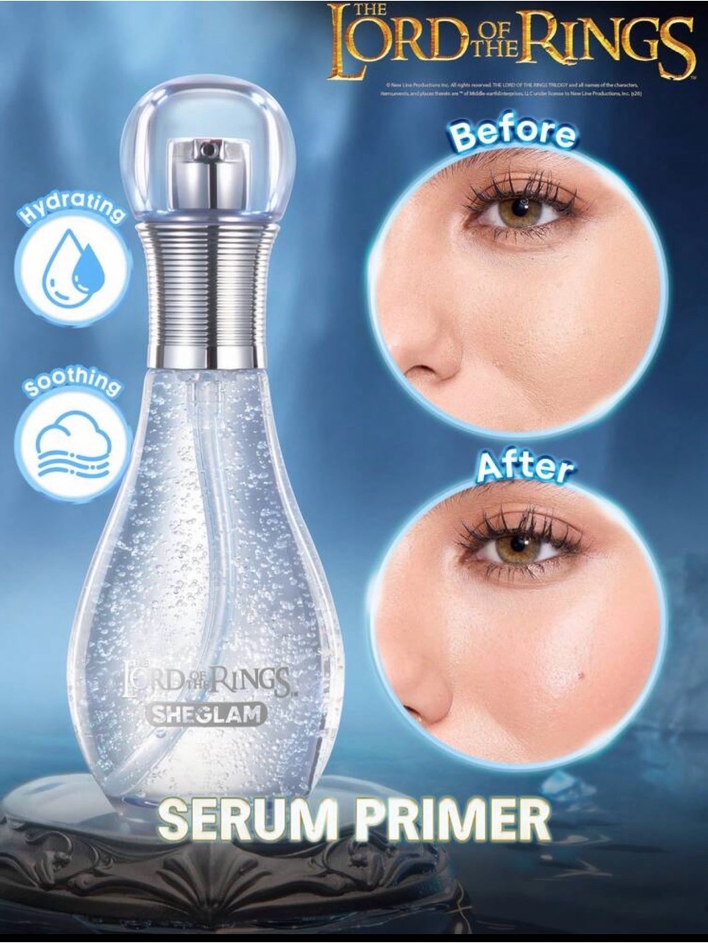 Sheglam Lord of the Rings Hydrating Serum Primer - Clear
